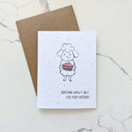 Eco Birthday Card "Woolly Sweet"