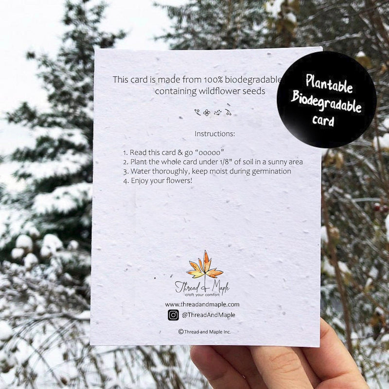 Eco Anytime Card "Yarn Flowers"